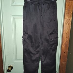 Unisex Black Cargo Joggers